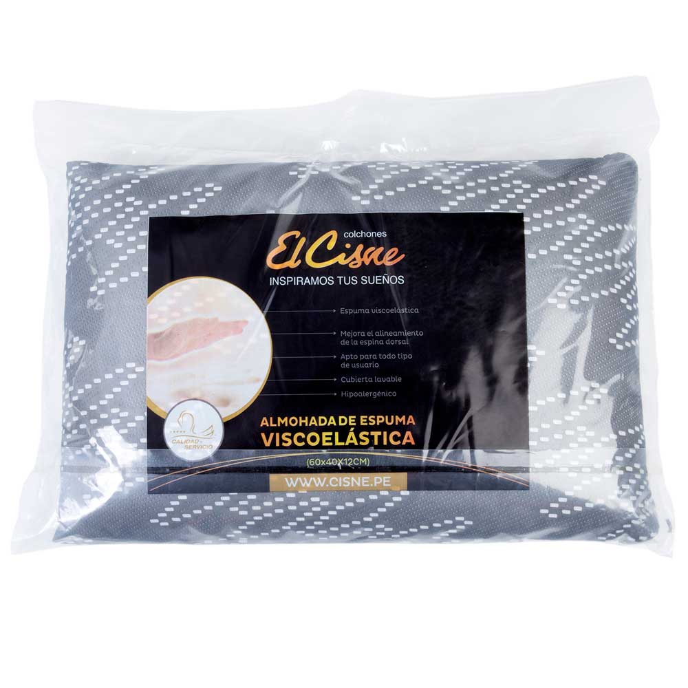Almohada EL CISNE Viscoelástica Negro