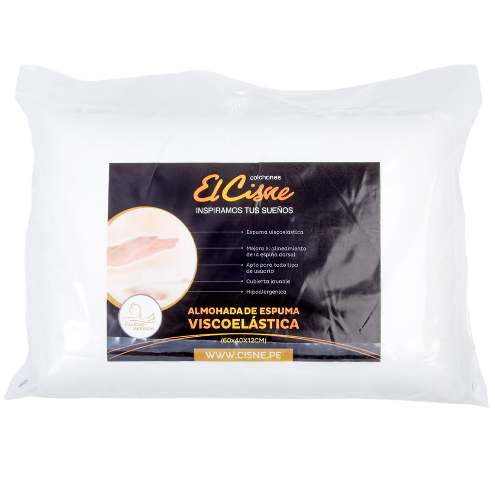 Almohada EL CISNE Viscoelástica Blanca