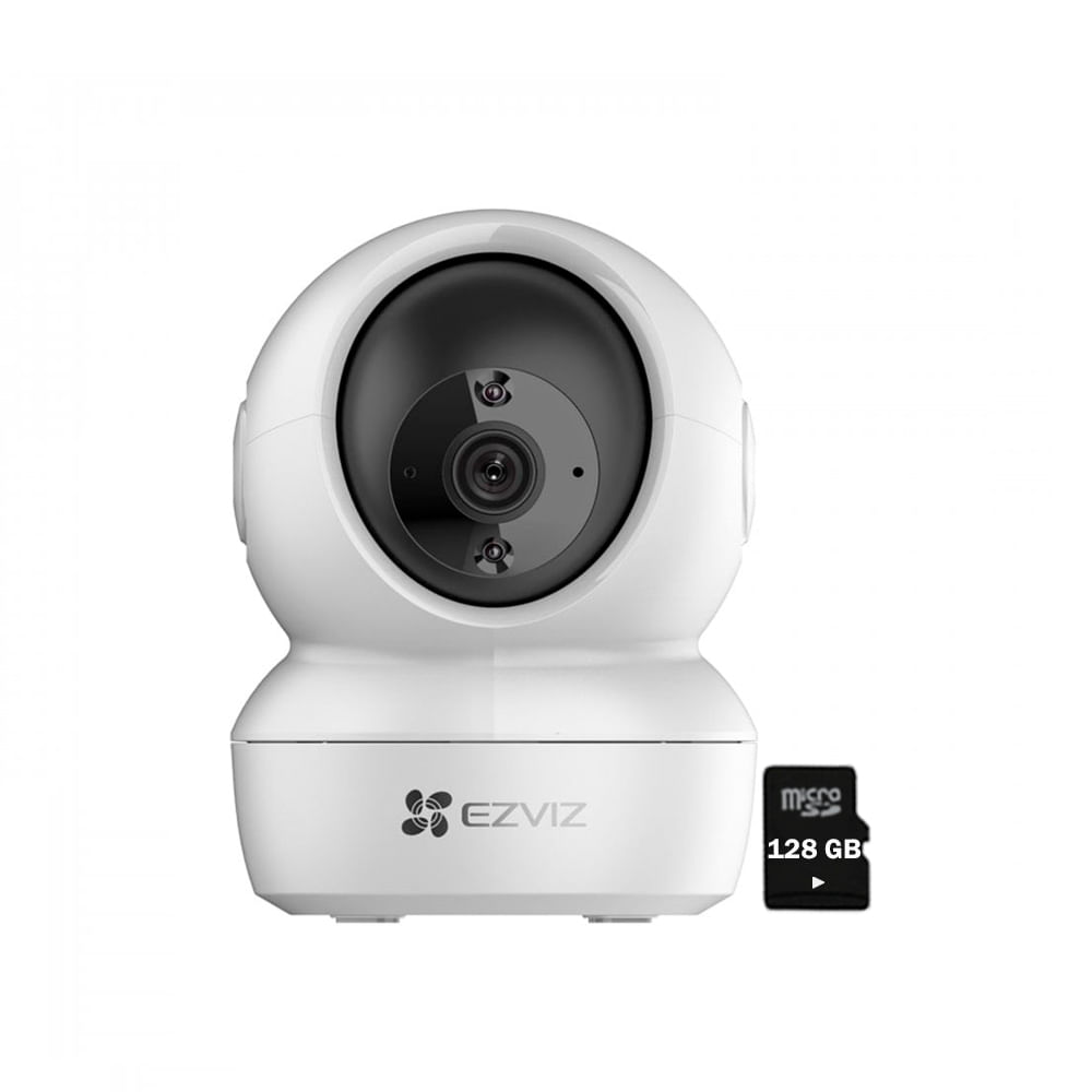 Cámara Inalámbrica H6C 4MP Ezviz visión 360 Botón Llamada SD128Gb