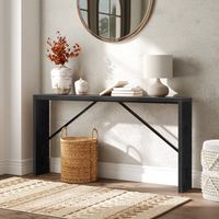 Mesa Consola Moderna Allison Negro R&R MUEBLES