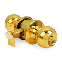 Chapa pomo de Dormitorio Werken Dorado de Acero Brillante