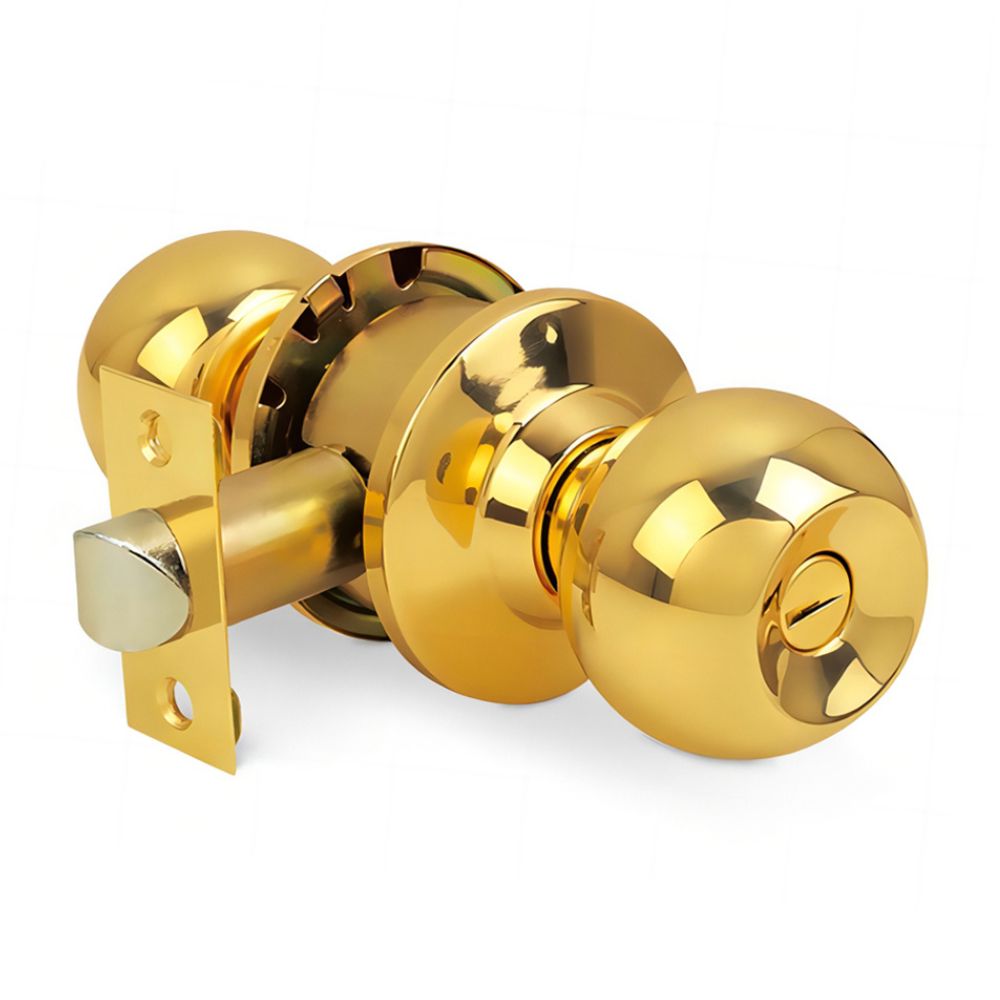 Cerradura de baño dorado