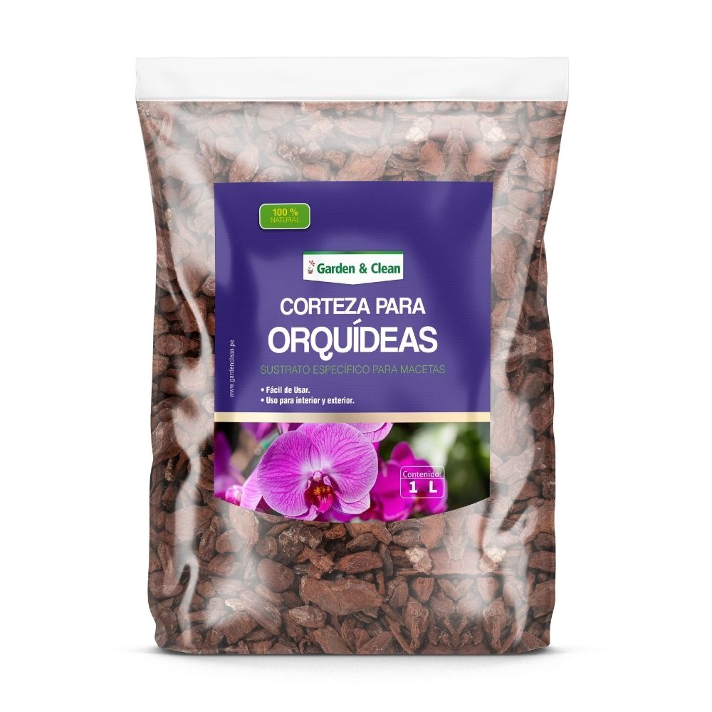 Corteza para orquídeas 1 litro Garden Clean