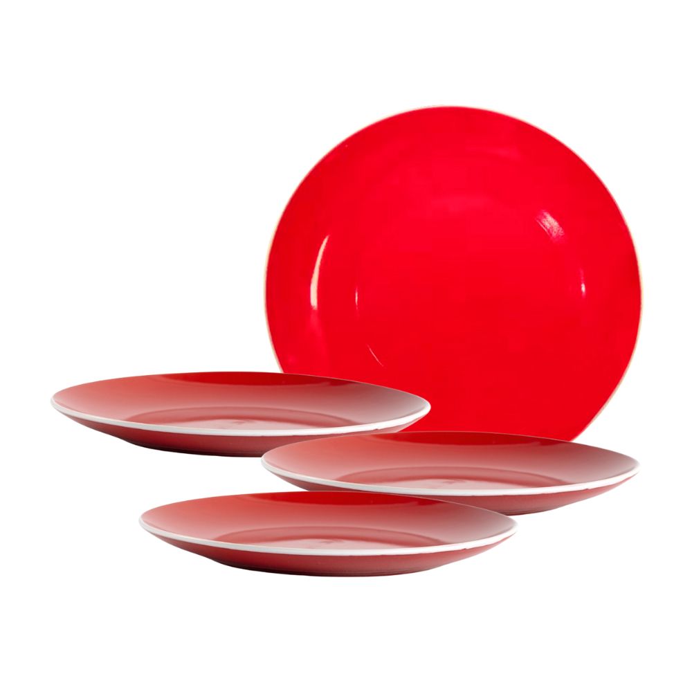 Set de 4 platos tendidos 27cm Orange