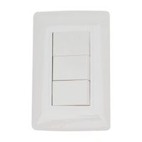 Interruptor Essential Triple Blanco Orange