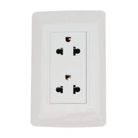 Tomacorriente Essential Doble Universal Blanco Orange