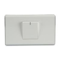 Conmutador Simple Deco Orange Blanco de Poliuretano