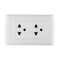 Tomacorriente Doble Universal Orange Basic Blanco