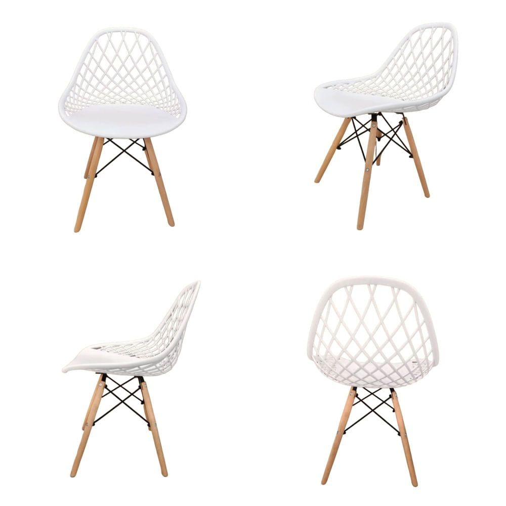 Silla Calada Modelo Creta Color Blanco X4
