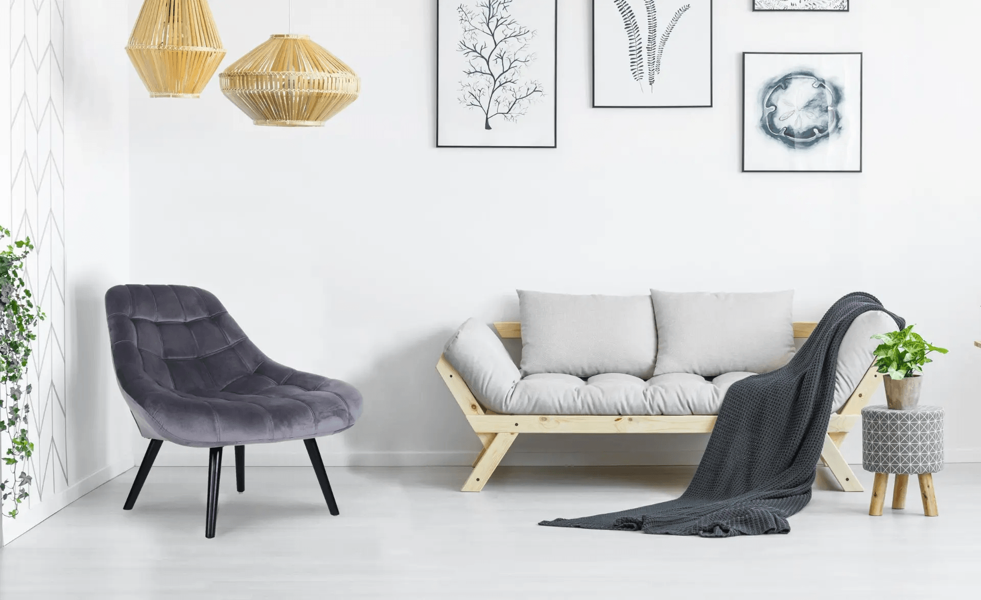 Butaca Sillón Moderno Carpio en Terciopelo Gris TU MESITA