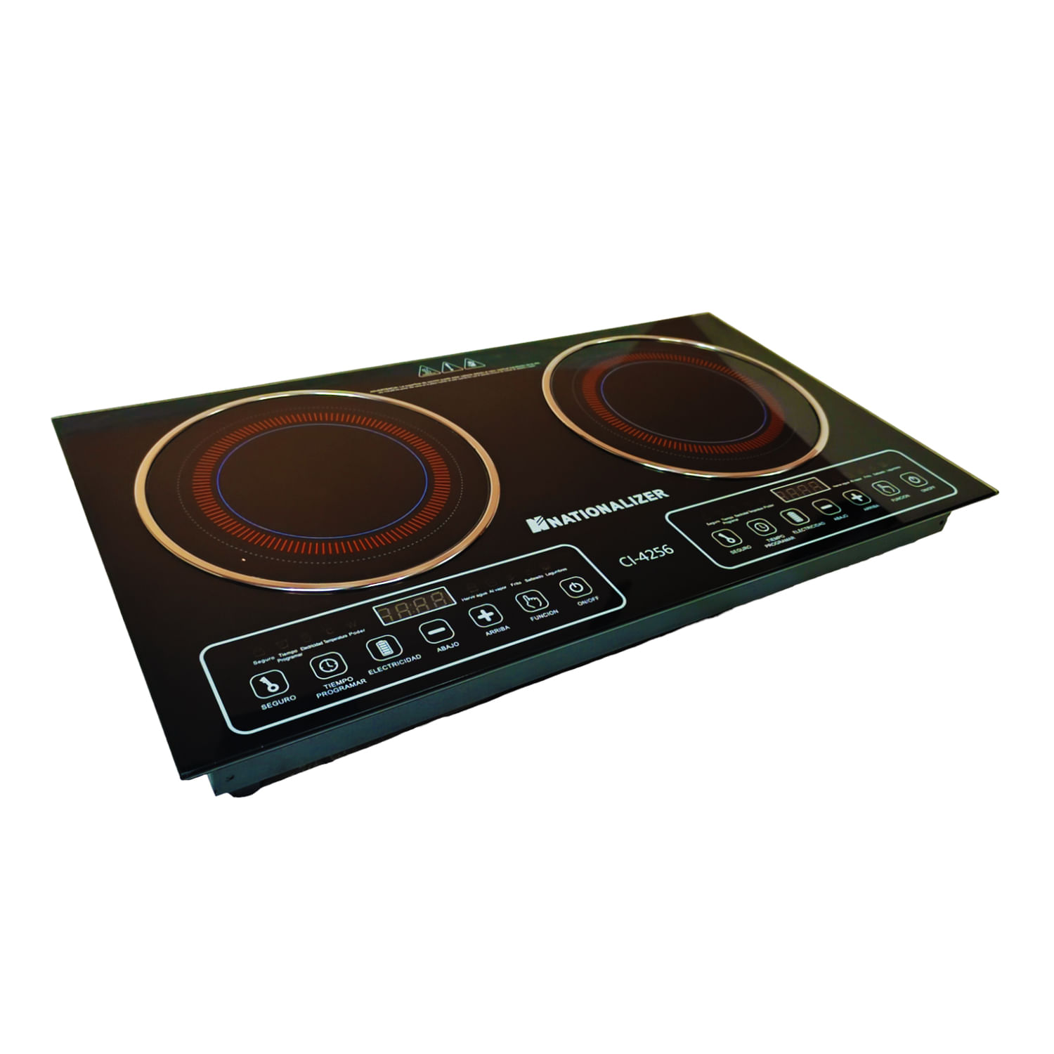 Cocina de Inducción Nationalizer Doble Hornilla 2400 + 2400 Watts CI-4256