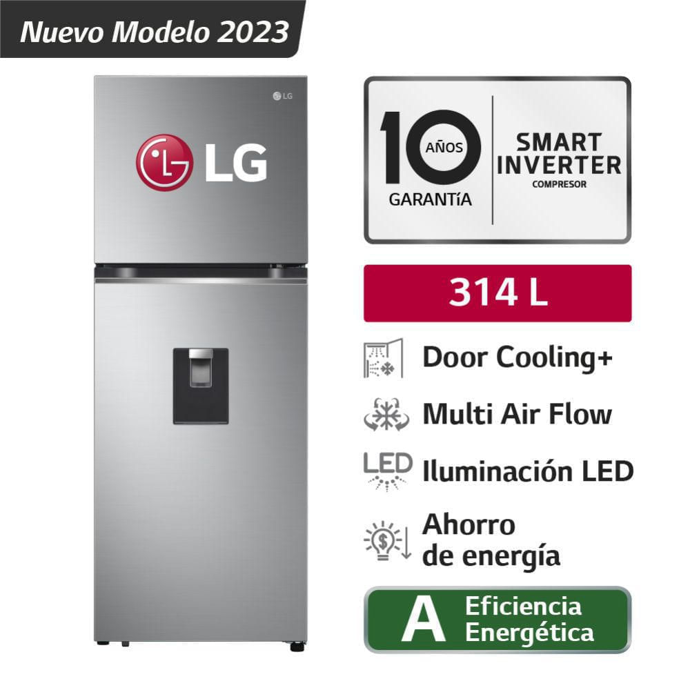 Refrigeradora LG Top Freezer GT31WPP 314L Plateada