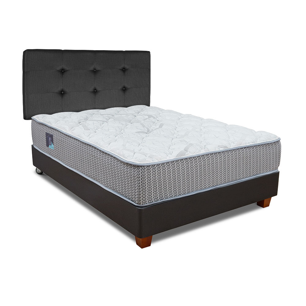 Dormitorio Americano Pocket Novo 2 Plazas + Almohadas + Protector