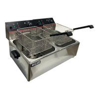 Mizar - Freidora Eléctrica Automática De Mesa Con 2 Canastillas