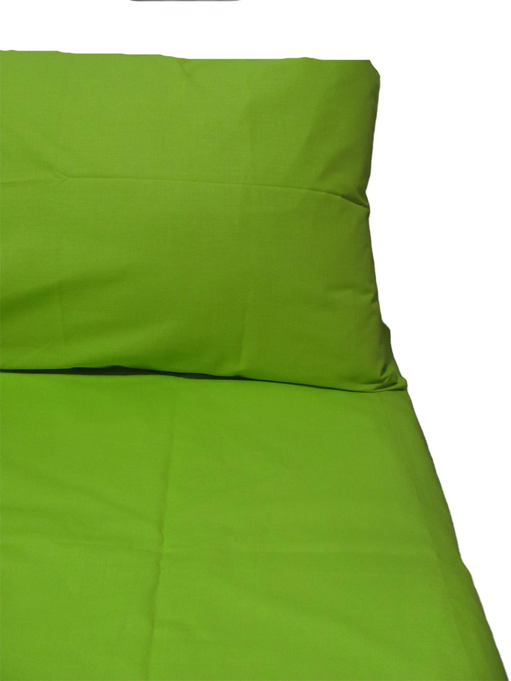 Juego De Sabana 1 Plaza Interiotex 144 Hilos  Verde Manzana 50% Algodón