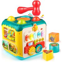 Cubo Educativo de Actividades 7 en 1 Con Sonidos y Luces