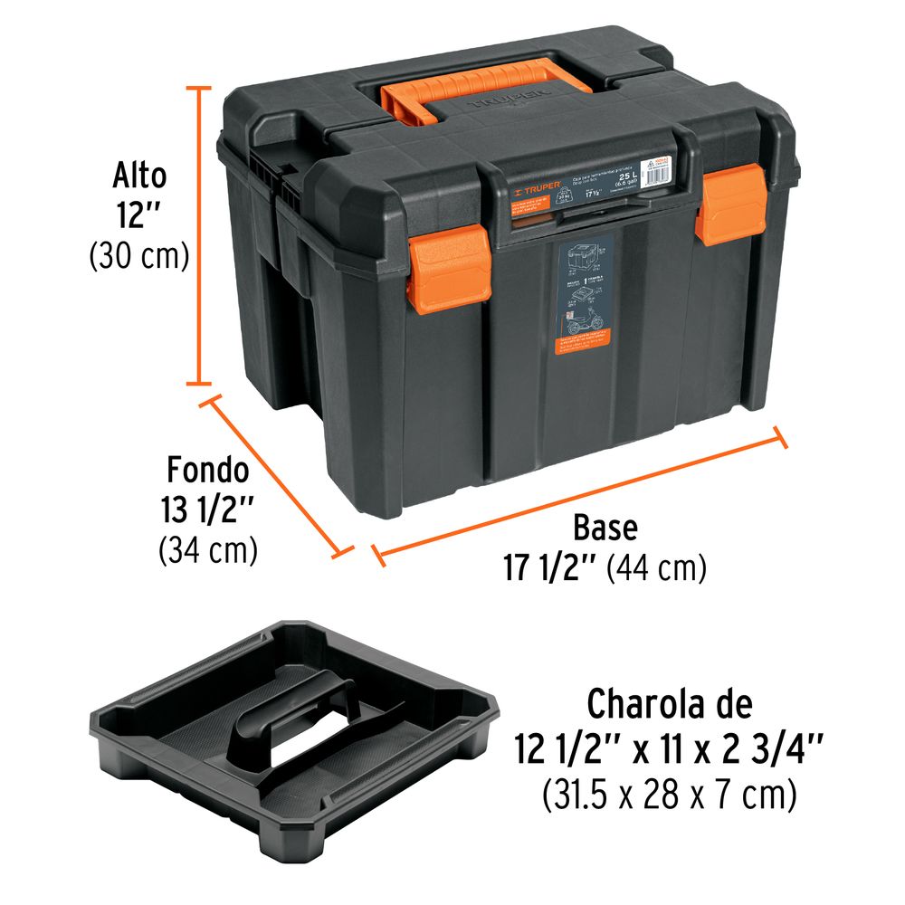 Caja De Almacenamiento TSTAK VI De 17 Pulgadas – Herramienta Profunda Apilable, Resistente Y Con Candado
