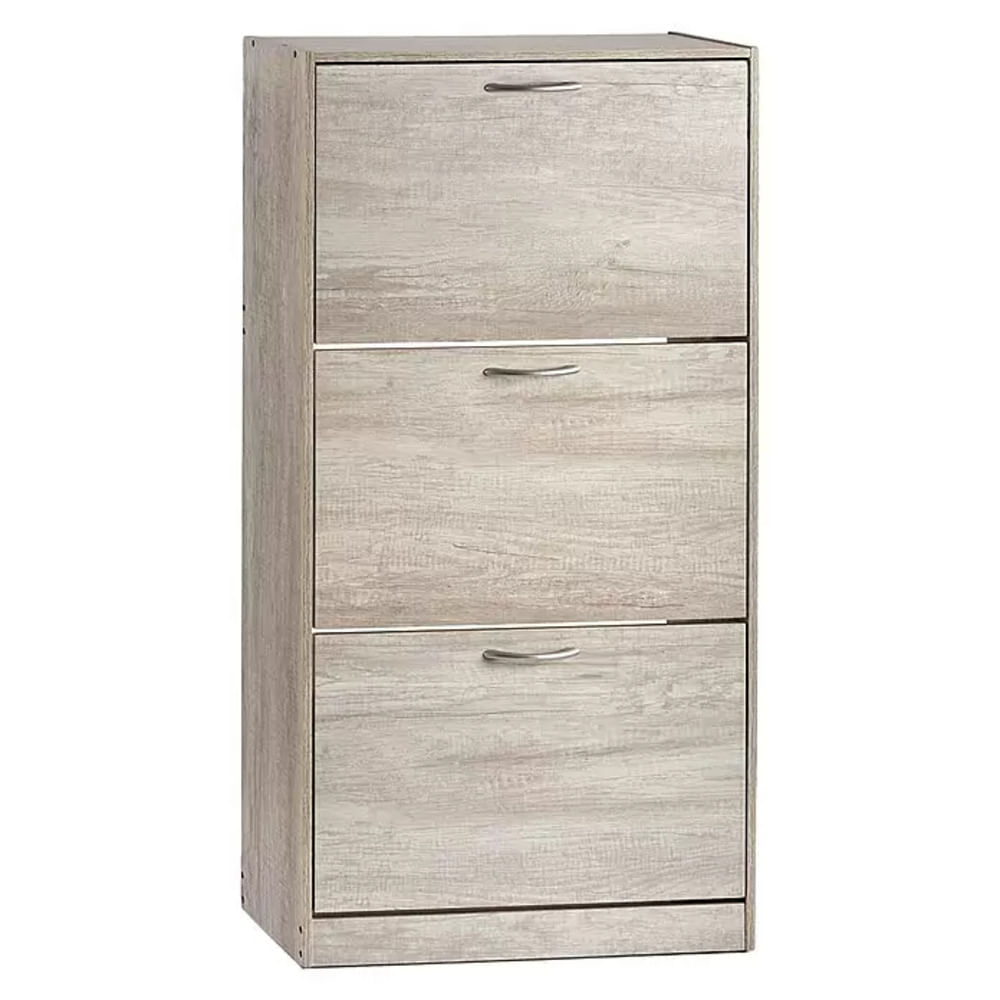 Zapatera Clásica Alberta 3 puertas TU MESITA color Ceniza