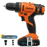 Taladro percutor inalámbrico 20V 2 funciones 1/2"" 220V Truper