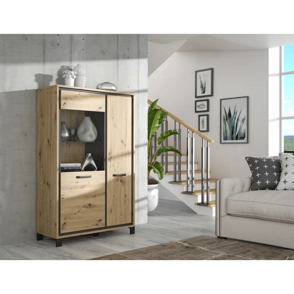 Vitrina Moderna Stark Marron R&R MUEBLES