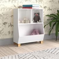 Mueble Organizador Infantil Milly Blanco R&R Muebles