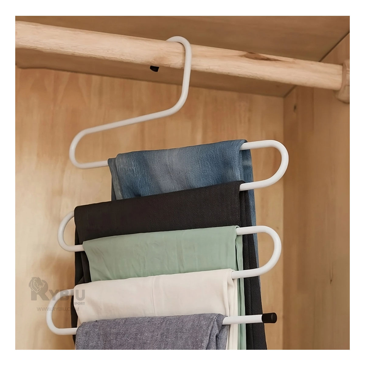 Perchero Multifuncional Talla S en Color Blanco