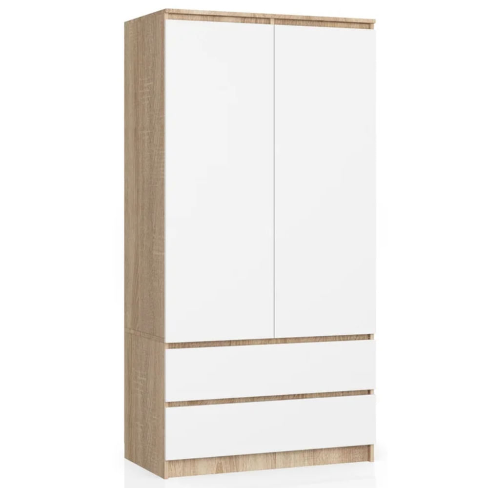 Ropero Moderno Ren Blanco Y Marron R&R MUEBLES