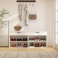 Zapatera Moderna Sassha Blanco R&R MUEBLES