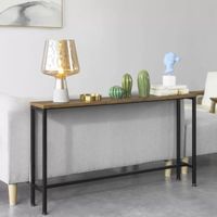 Mesa Consola Moderna Botija Marrón/Negro R&R MUEBLES