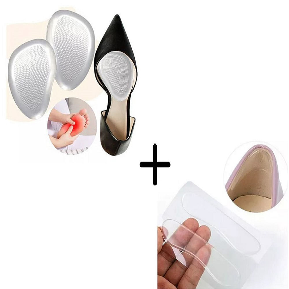Kit 2 en 1 Almohadilla para Antepié y Talón Silicona