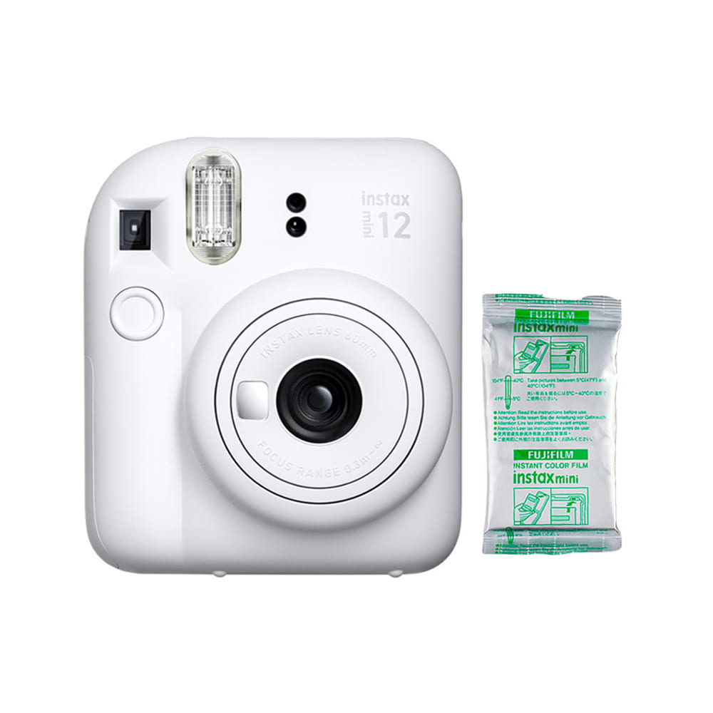 Camara Fujifilm Instax Mini 12 Blanco + Pelicula x 10