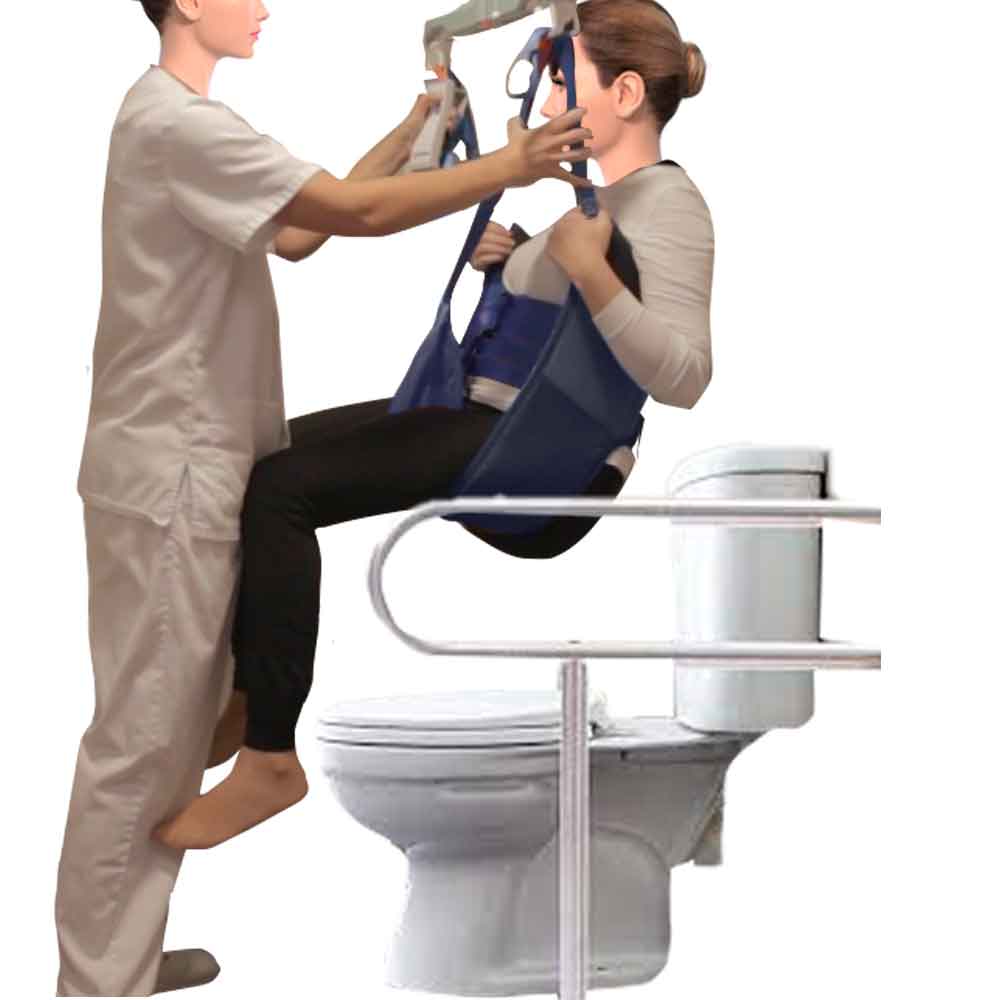 Arnés de Lona Dhark Sanitario para Grúa de Traslado de Pacientes.