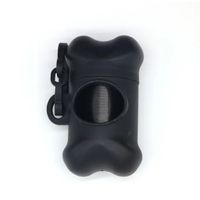 Dispensador de Bolsas de Desechos para Perros Color Negro