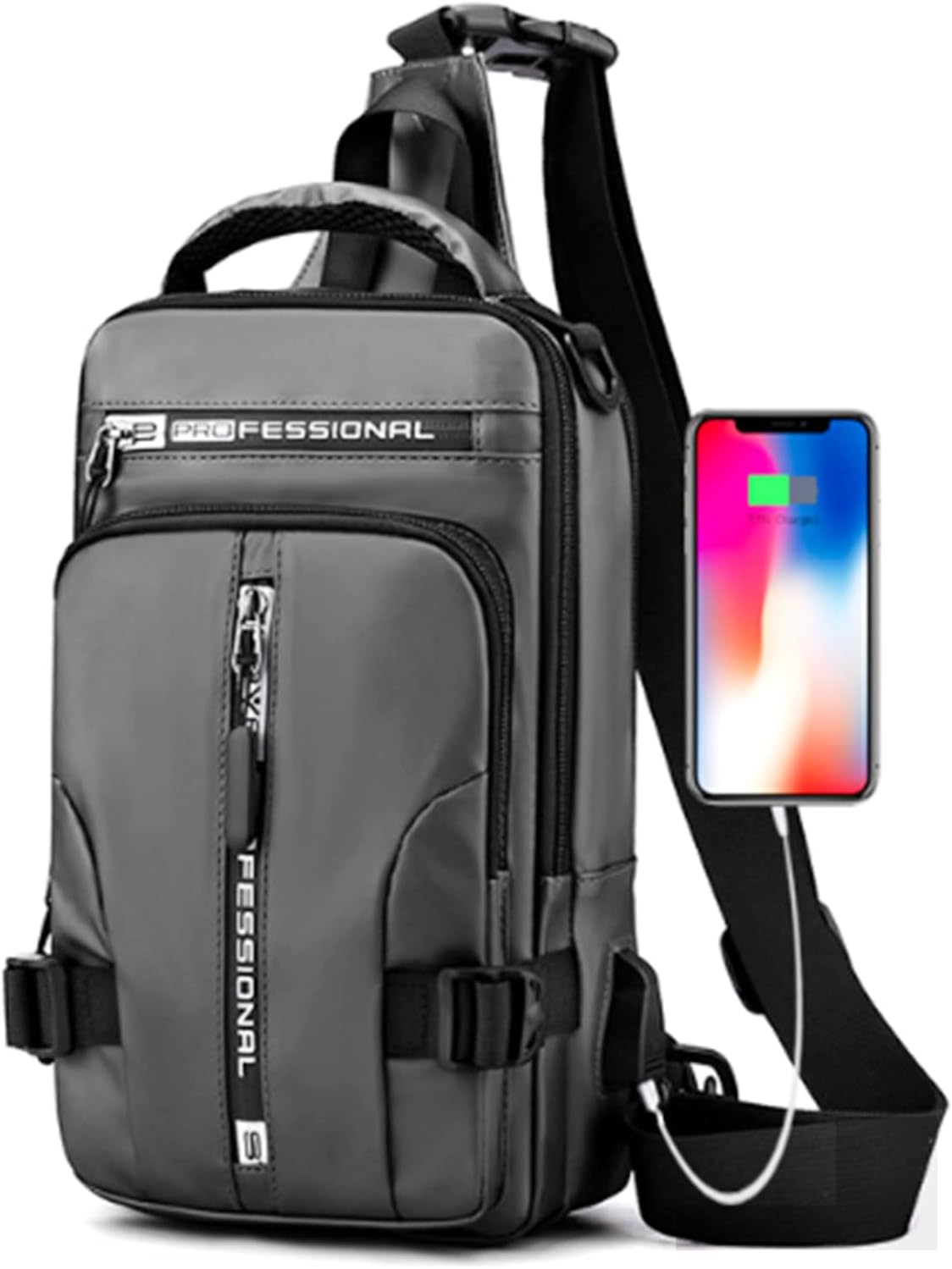 Morral Impermiable Multiuso 3 En 1 Professional Plomo