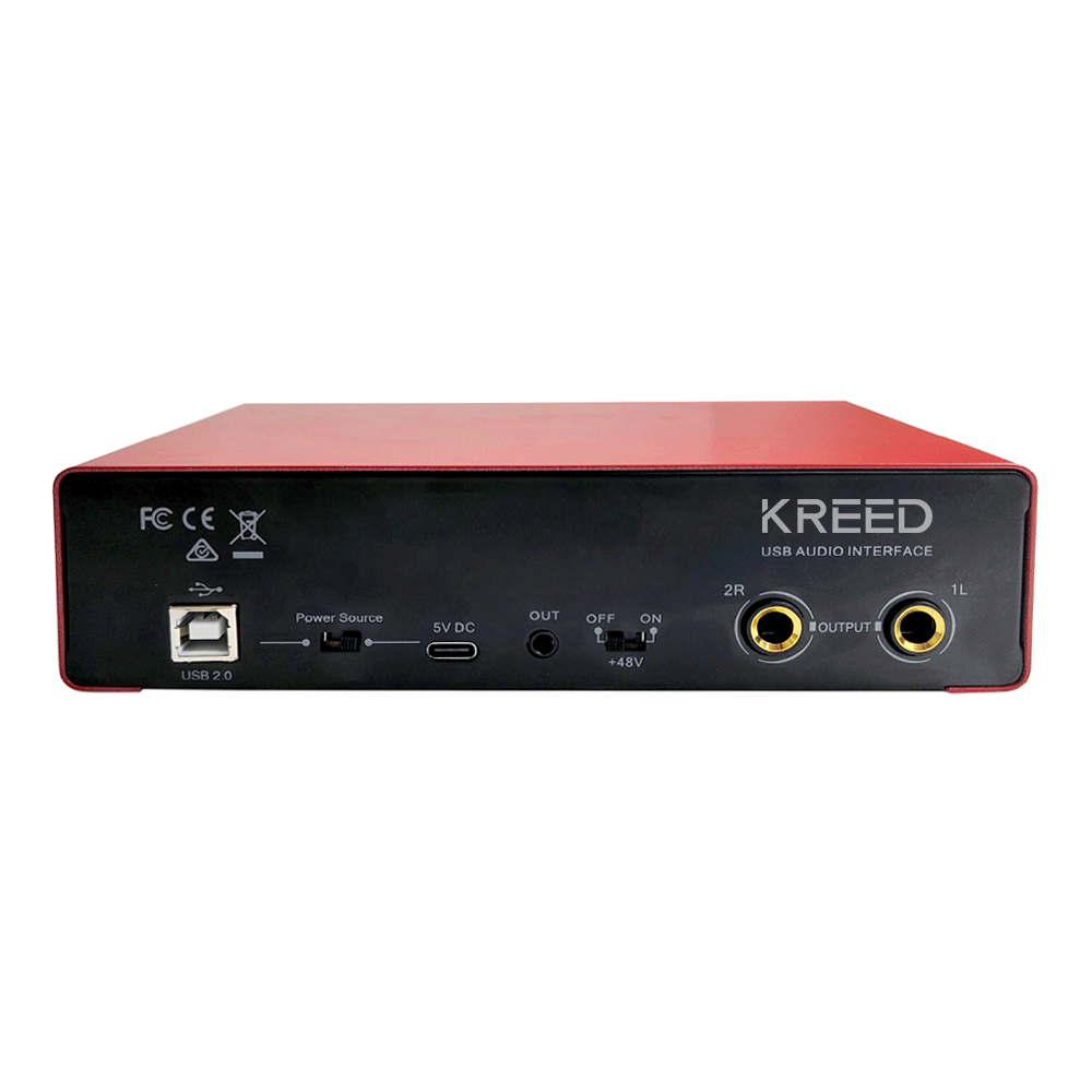 Interface de Audio para 2 micrófonos con phantom power MD22 - Promart