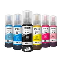 Kit de Tinta Epson T574 Negro / Cyan / Magenta / Yellow / Cyan Light / Magenta Light Original