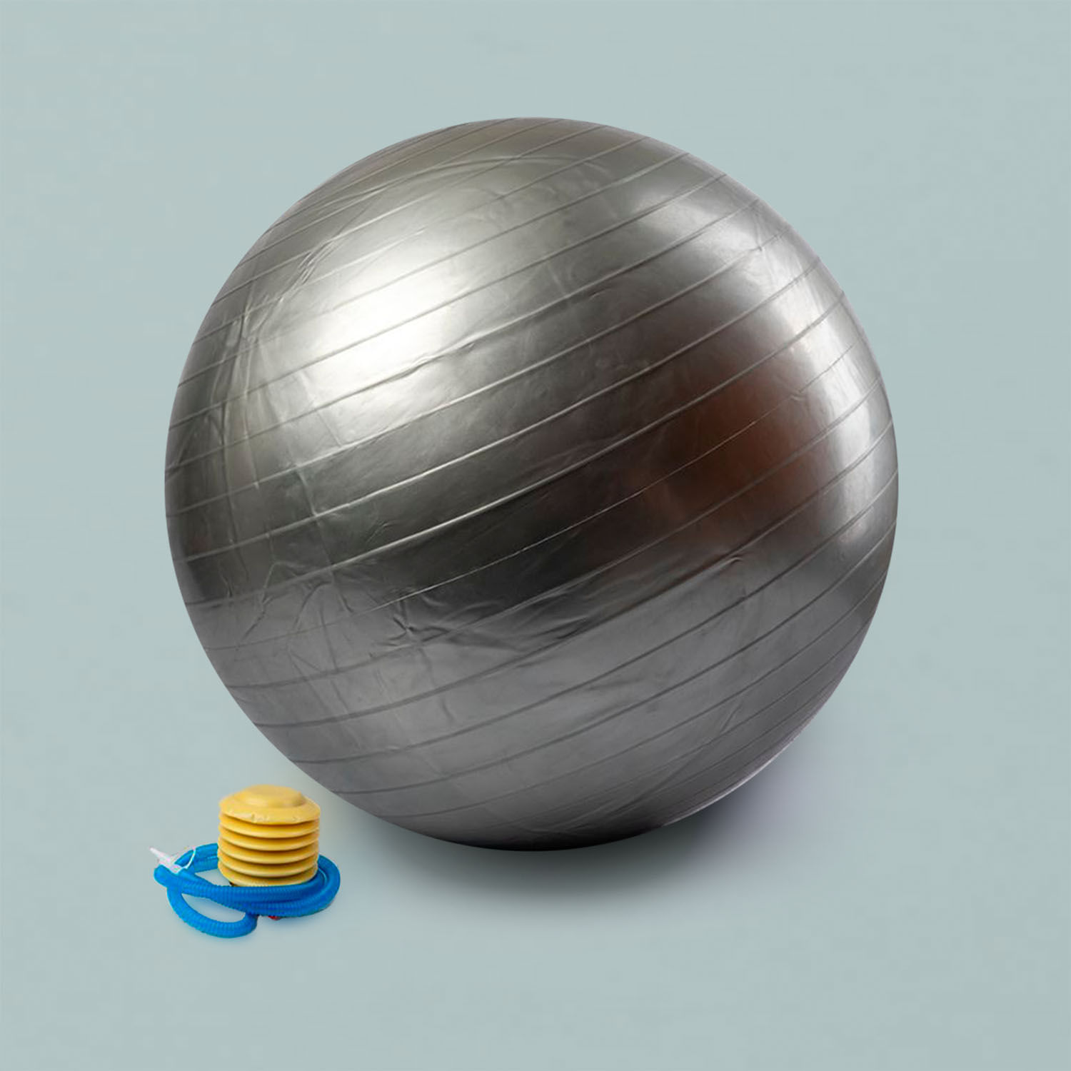 Pelota para abdominales gris