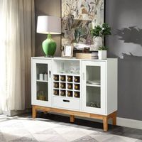 Mueble de Bar Vintage Moderno Gina Blanco R&R MUEBLES