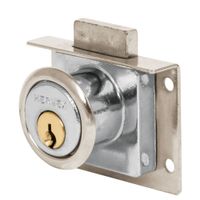 Chapa Cerradura para mueble modelo 24 cromo Hermex