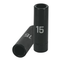 Dado de impacto 1 /2"" largo 6 puntas 15 mm, Truper