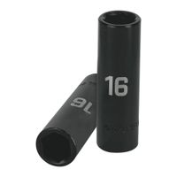 Dado de impacto 1 /2"" largo 6 puntas 16 mm, Truper