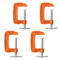 Prensa tipo C nodular carpintero 3 "", Truper Pack 4 unidades