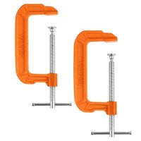 Prensa tipo C nodular carpintero 6 "", Truper Pack 2 unidades