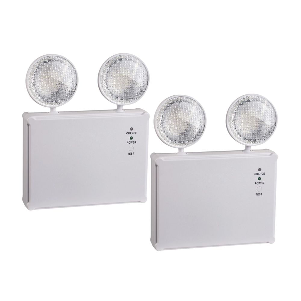 Lámpara de emergencia Werken de 2 luces 2.4w Pack x 2 unidades Promart