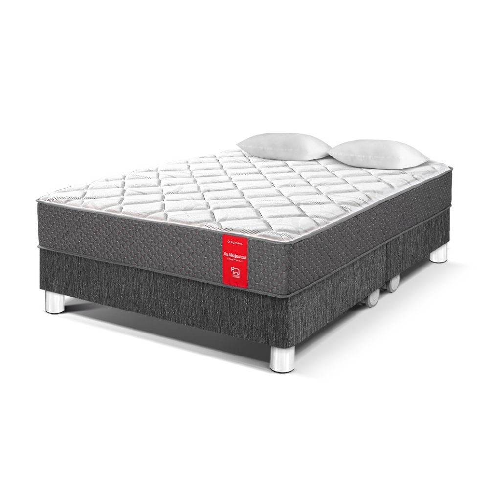 Cama Paraíso Su Majestad Queen Charcoal