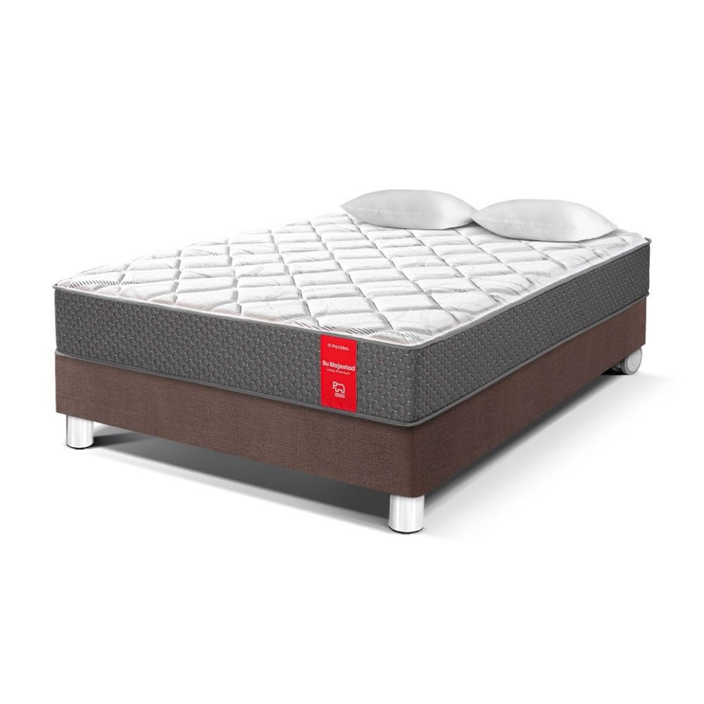 Cama Paraíso Su Majestad 2 Plazas Chocolate
