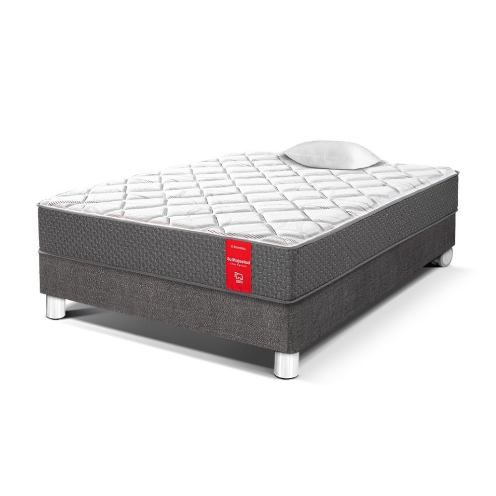 Cama Paraíso Su Majestad 1.5 Plazas Acero
