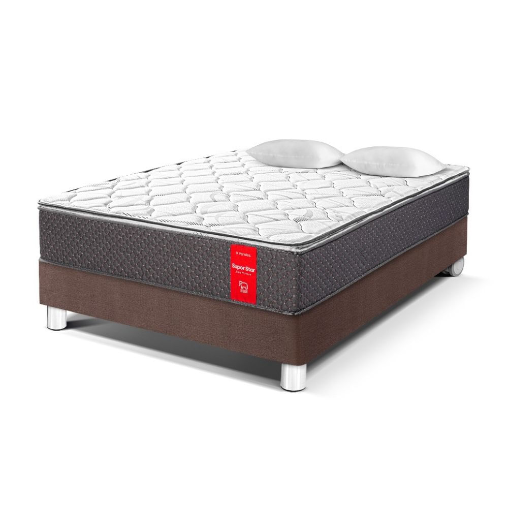 Cama Super Star 2 plazas Chocolate Paraiso