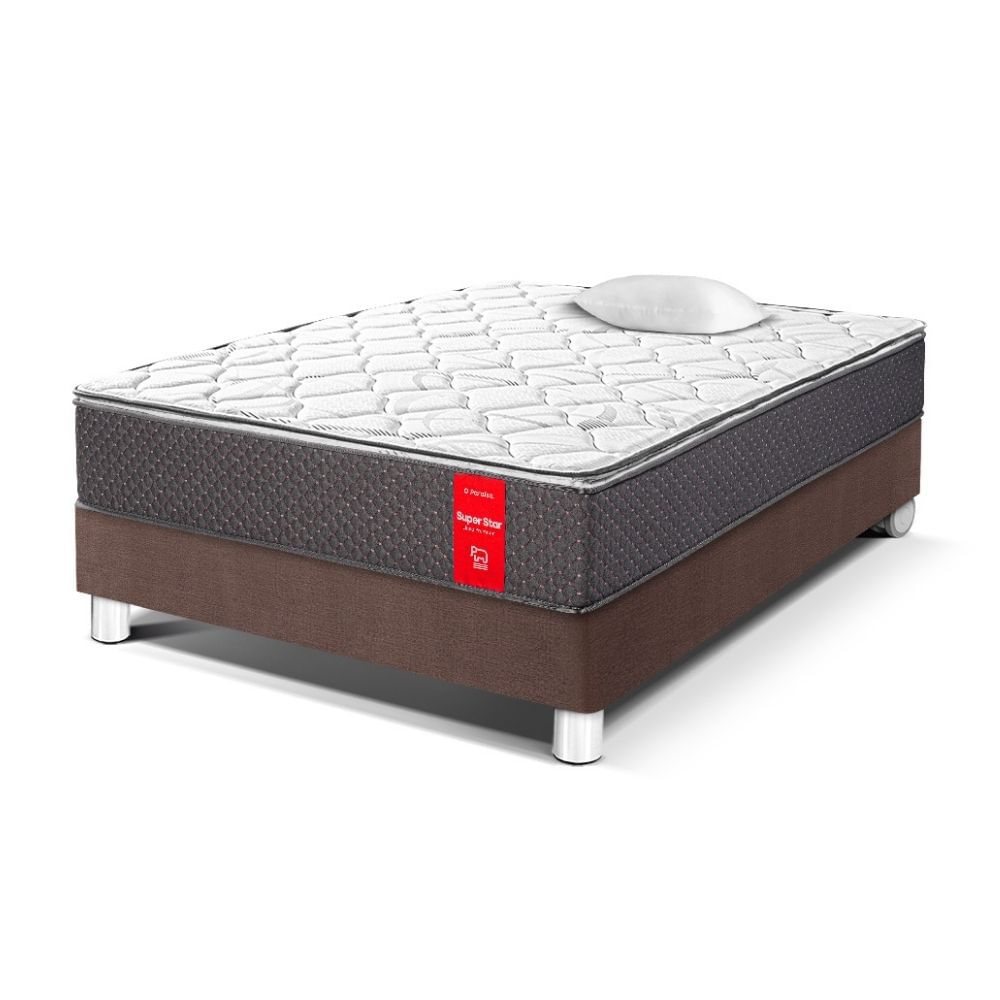 Cama Super Star 1.5 plazas Chocolate Paraiso