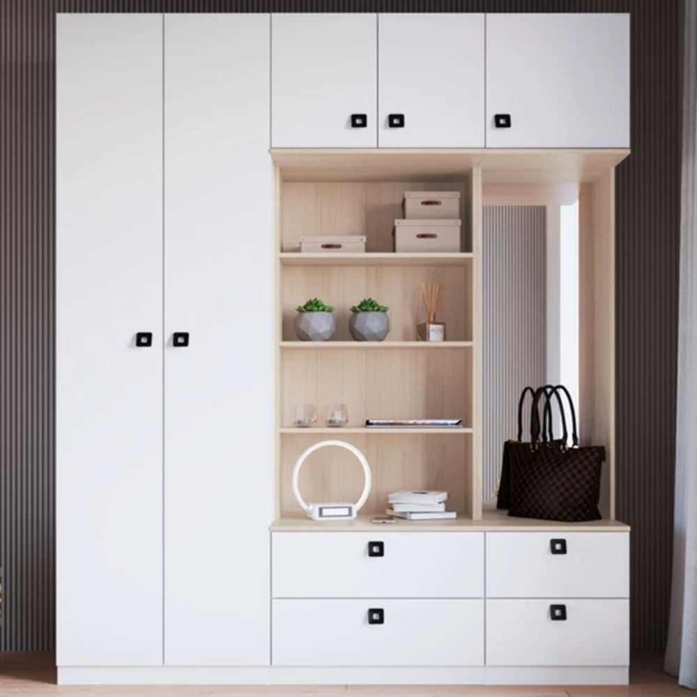 Armario Moderno Berlín color Blanco/Duna TU MESITA